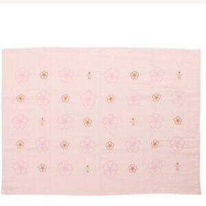 Starbucks Reserve Japan Sakura Cherry Blossom 100% Cotton Blanket Throw NEW